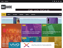 Tablet Screenshot of gizguide.com